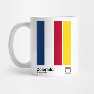 Colorado  // Original Minimalist Artwork Poster Design Mug